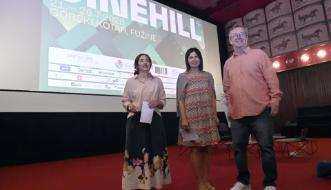 Rijeka 30.06.2026Predstavljanje Cinehill Film Festivala, Art-kino, Slobodanka Miskovic, Sonja Sisic i Igor Mirkovic  