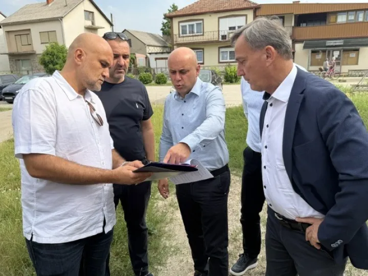 Obilazak zgrade Hitne u izgradnji u Županji, srpanj 2026.foto: VSŽ