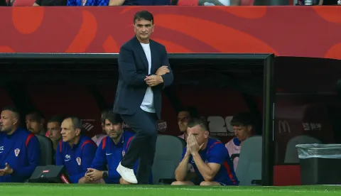 Torongo, 03.07.2026 - Utakmica 1/16 finala Svjetskog nogometnog prvenstva Portugal - Hrvatska u Torontu. Na slici izbornik Hrvatske nogometne reprezentacije Zlatko Dalić.foto HINA/ Daniel KASAP/ ds