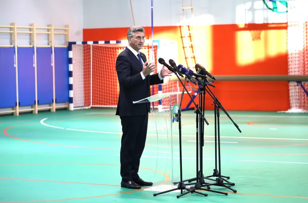 Korođ, 03. 07. 2026., Sportska dvorana Korođ; Andrej Plenković, otvaranjem, otvorenje, obilazakSNIMIO BRUNO JOBST