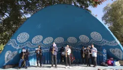 Osijek, 04. 10. 2025., Park kralja Držislava, Sajam antikviteta, listopad 2025, Osječki puhački orkestar SNIMIO BRUNO JOBST