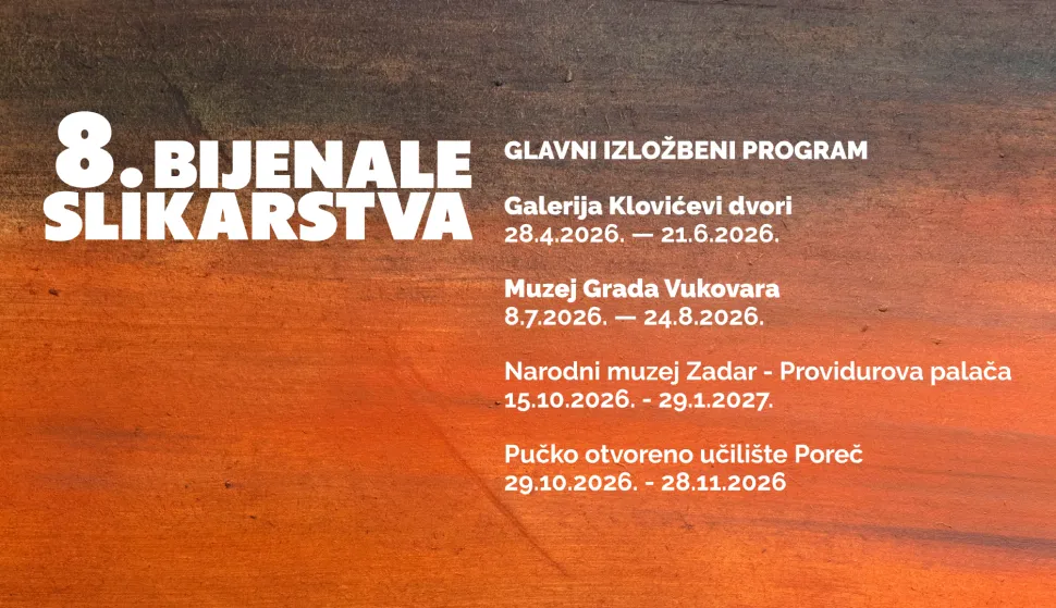 U Gradskom muzeju Vukovar u srijedu, 8. srpnja otvara se 8. bijenale slikarstva koje, u organizaciji Hrvatskog dru&scaron;tva likovnih umjetnosti, Vukovarcima donosi pregled najaktualnije dvogodi&scaron;nje produkcije suvremenog hrvatskog slikarstva.