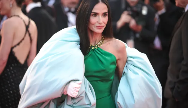 American actress and a producer, Demi Moore attends the Closing Ceremony red carpet of the 79th Cannes Film Festival. (Photo by Marco Barada/SOPA Images/Sipa USA) Photo: SOPA Images/SIPA USA