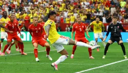 Soccer Football - FIFA World Cup 2026 - Round of 16 - Switzerland v Colombia - BC Place, Vancouver, Canada - July 7, 2026 Colombia's Richard Rios in action REUTERS/Albert Gea Photo: ALBERT GEA/REUTERS