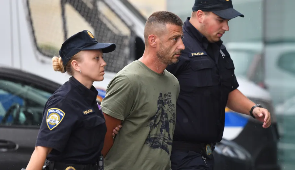 08.07.2026., Varazdin - Privodjenje Danijela Trninica, osumnjicenog za ranjavanje dvojice mladica. Photo: Vjeran Zganec Rogulja/PIXSELL