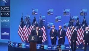 Ankara, 08.07.2026 - Konferencija za novinare ameri?kog predsjednika Donalda Trumpa u Ankari. foto HINA/ Slavko VUKADIN/ ik