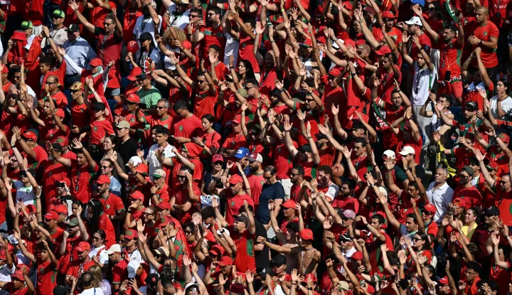 FOXBOROUGH, MASSACHUSETTS, UNITED STATES &ndash; JULY 9, 2026 Morocco supporters fill the stands ahead of the FIFA World Cup 2026 semi-final at Boston Stadium in Boston, Massachusetts, United States, on July 9, 2026. Photo by Walid Ibrahim/JNA Press (Photo by walid ibrahim/JNA Press via Nexpher Images/Sipa USA) Photo: Nexpher Images/SIPA USA