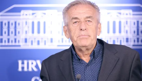 09.07.2026., Zagreb - Na konferenciji za medije odrzanoj u Saboru o temi "Fuchs nastavlja manipulirati u korist sustavne politicke korupcije" i drugim aktualnostima govorii su Josip Jurcevic i Zvonimir Troskot. Photo: Patrik Macek/PIXSELL