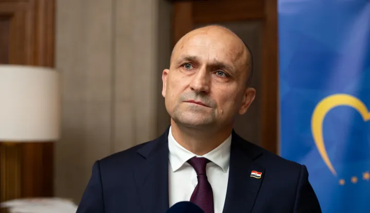 Zagreb, 23.05.2026. Konferencija "Hrvatska i Europa na prekretnici" na kojoj, među ostalima, sudjeluju ministar obrane Ivan Anu&scaron;ić i hrvatski zastupnik u Europskom parlamentu Karlo Ressler.Na fotografiji Ivan Anu&scaron;ić.foto HINA/ Luka &Scaron;ANGULIN/ l&scaron;