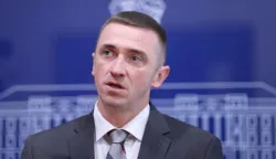 13.10.2021., Zagreb - Novi predsjednik Domovinskog pokreta Ivan Penava odrzao je u Saboru konferencju za medije na kojoj je govorio o izboru potpredsjednika Hrvatskoga sabora i aktualnim politickim temama.