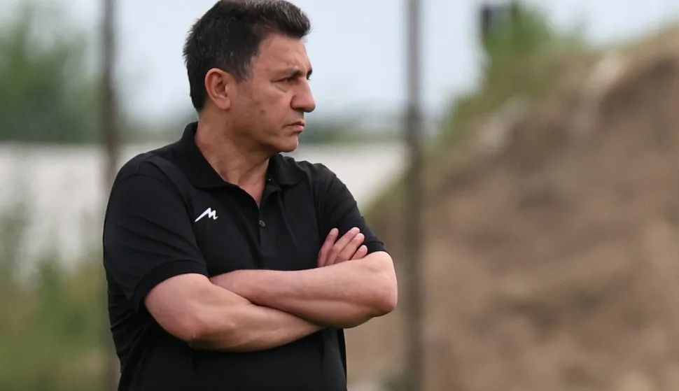 Iran's head coach Amir Ghalenoei looks on during a training session at their base camp in Antalya, on May 19, 2026. Iran's national football team arrived in Turkey on May 19, 2026 for a training camp and to complete visa applications ahead of the 2026 World Cup, AFP correspondents said. (Photo by Oner SAN/AFP)