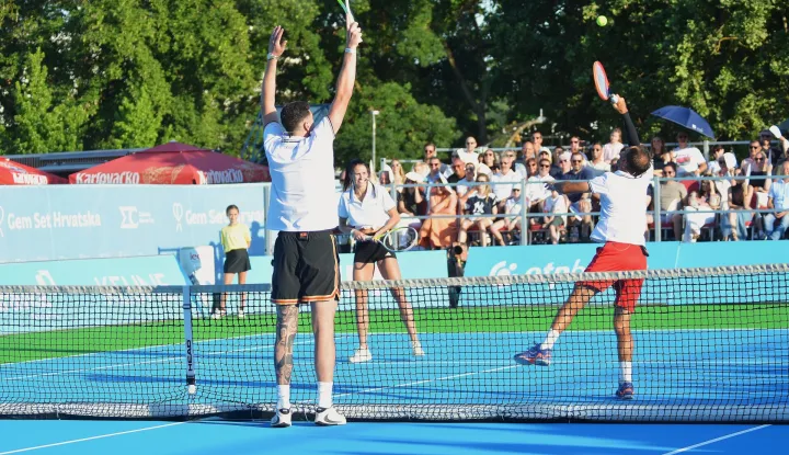 Karlovac, 12.07. 2026. - U Karlovcu je danas održano četvrto izdanje humanitarno-sportskog projekta Gem Set Hrvatska, iza koje stoji Zaklada Marin Čilić. foto HINA/ Mladen VOLARIĆ/ tm