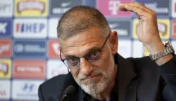 Zagreb, 13.07.2026 - Tiskovna konferencija hrvatske nogometne reprezentacije na kojoj je Slaven Bilić predstavljen za novog izbornika. Na slici Slaven Bilić.foto HINA/ Damir SENČAR/ ds
