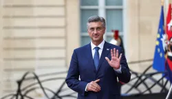 Croatian Prime Minister Andrej Plenkovic arrives for a dinner of the 'Coalition of the Willing', a coalition of countries that have extended their support to Ukraine, on the eve of Bastille Day celebrations, at the Elysee Palace in Paris, France, July 13, 2026. REUTERS/Tom Nicholson Photo: TOM NICHOLSON/REUTERS