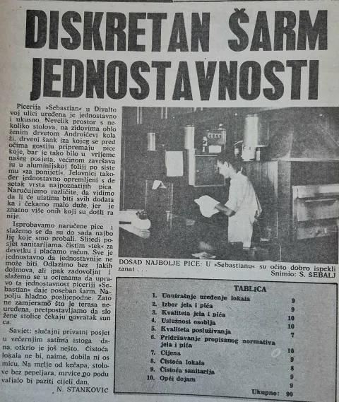 GLASOVA UGOPATROLAOBILAZILA PRVE PIZZERIJE