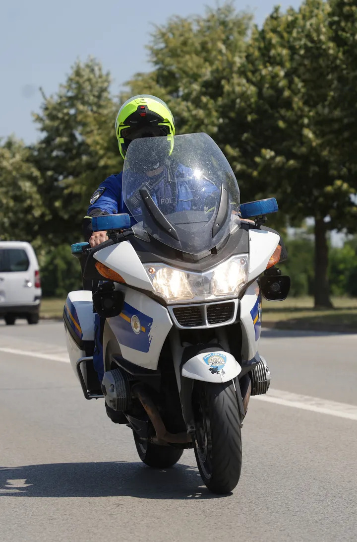 Osijek, 14. 07. 2026., Plavi Glas, prometna policija, MUP, policija, policijski motociklSNIMIO BRUNO JOBST