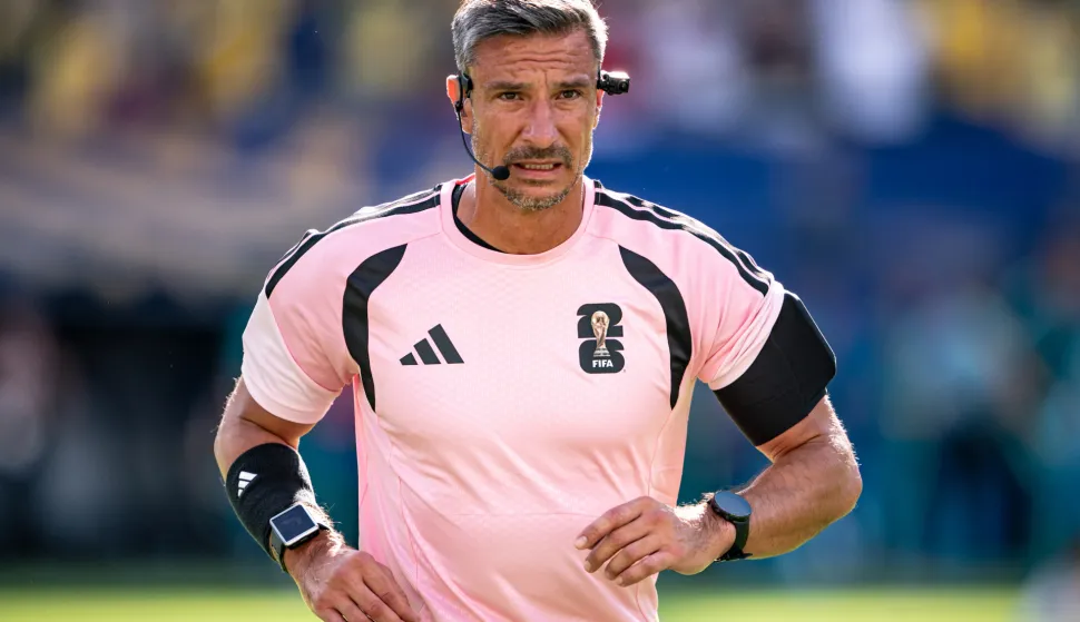 Referee Slavko Vincic during the FIFA World Cup 2026 Group C match between Brazil and Morocco at New York New Jersey Stadium on June 13th,2026 (Photo by Riquelve Nata/Sports Press Photo) (Photo by Riquelve Nata/Sports Press Photo/Sipa USA) Photo: Sports Press Photo/SIPA USA