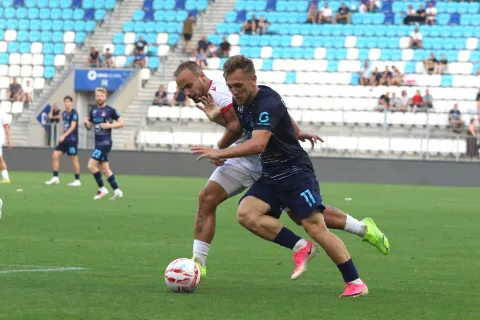 Osijek, 18. 07. 2026, Opus Arena, nogomet, prijateljska utakmica, Osijek - Honved. Nail Omerović (11).snimio GOJKO MITIĆ