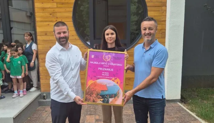 VALPOVO - Dječjem vrtiću Maza uručena je nagrada stručnog žirija za najbolji vrtić koju je osvojio na natječaju u organizaciji portala gradonačelnik.hr.SRPANJ 2026.