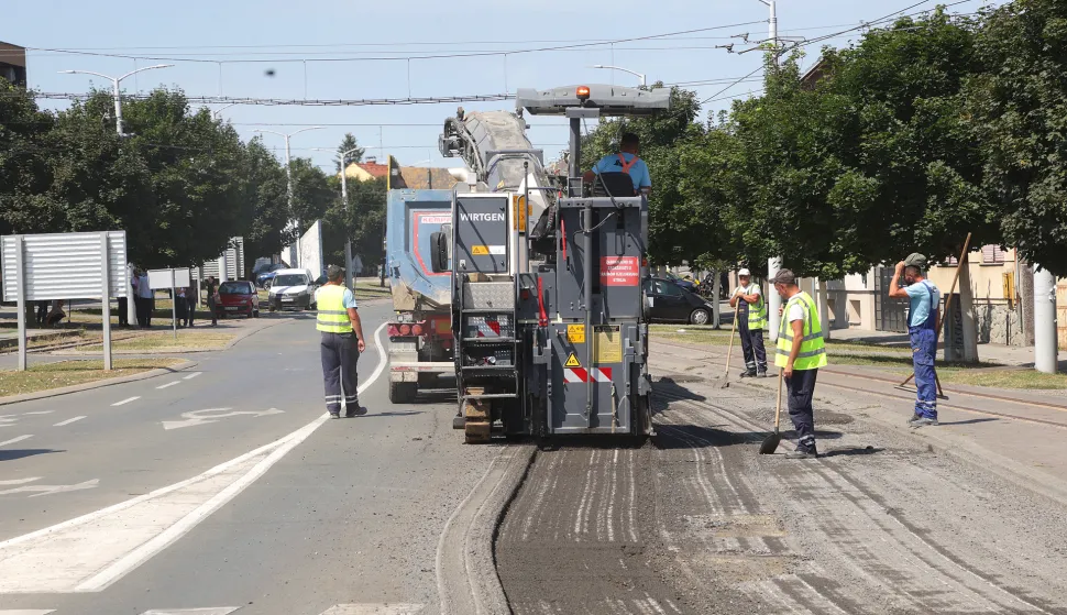 Vi&scaron;njevac, 22. 07. 2026., Ulica bana Josipa Jelačića, kolnik, cesta, početak radova, radovi, nova cestaSNIMIO BRUNO JOBST