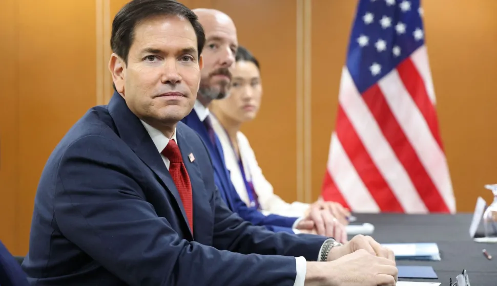 This handout picture taken and released on July 23, 2026 by the Russian Foreign Ministry, shows US Secretary of State Marco Rubio attending a meeting with Russia's Foreign Minister on the sidelines of the Association of Southeast Asian Nations (ASEAN) Foreign Ministers Meeting in Pasay, Metro Manila. Russia warned the United States on July 23, 2026 against making "unacceptable" arms deliveries to Ukraine, the Russian foreign ministry said in a statement. Russia's Foreign Minister "stressed that it was unacceptable to continue supplying weapons to the Kyiv regime" in a meeting with his US counterpart Marco Rubio in Manila, it said. (Photo by Handout/RUSSIAN FOREIGN MINISTRY/HANDOUT/AFP)/RESTRICTED TO EDITORIAL USE - MANDATORY CREDIT "AFP PHOTO/Russian Foreign Ministry " - HANDOUT - NO MARKETING NO ADVERTISING CAMPAIGNS - DISTRIBUTED AS A SERVICE TO CLIENTS