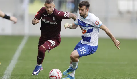 10.05.2026., stadion Opus Arena, Osijek - SuperSport HNL, 34. kolo, NK Osijek - NK Istra 1961. Marcel Heister i Domagoj Bukvic Photo: Davor Javorovic/PIXSELL