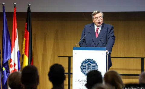 12.05.2026., Zagreb - U organizaciji Njemacko-hrvatske industrijske i trgovinske komore odrzan je Njemacko-hrvatski gospodarski forum, koji je tematski posvecen snazi partnerstva. Photo: Slavko Midzor/PIXSELL