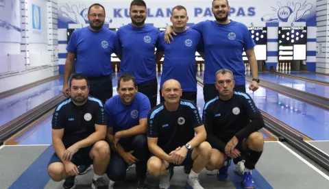 Osijek, 20. 09. 2025, Kuglana Pampas, kuglanje, Osijek - Velebit (Otočac). HEP Supe liga, momčad Osijeka.snimio GOJKO MITIĆ