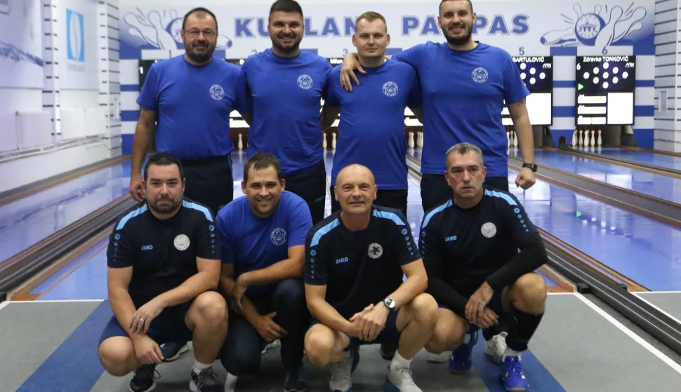 Osijek, 20. 09. 2025, Kuglana Pampas, kuglanje, Osijek - Velebit (Otočac). HEP Supe liga, momčad Osijeka.snimio GOJKO MITIĆ