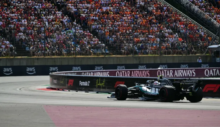 Mercedes' Italian driver Kimi Antonelli competes during the qualifying session at the Hungaroring racetrack in Mogyorod near Budapest, Hungary, on July 25, 2026 ahead of the Formula One Hungarian Grand Prix. (Photo by Andrej ISAKOVIC/AFP)