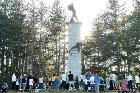 27.07.2024., Srb - Srpsko narodno vijece (SNV) i Savez antifasistickih boraca i antifasista RH (SABA) organizirali su u Srbu narodni zbor povodom 83. godisnjice Dana ustanka. Photo: Hrvoje Jelavic/PIXSELL