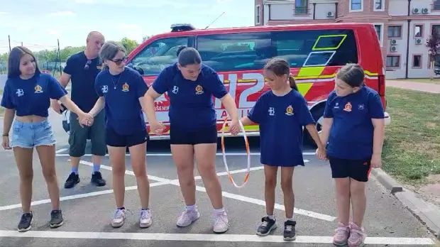 ORAHOVICA - SRPANJ 2026. - Mali orahovački vatrogasci u pobjedničkoj disciplini hula hoop