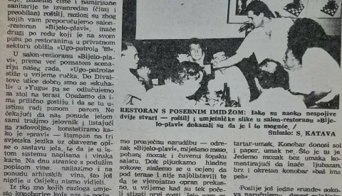 Ovako je 1989. godine Ugopatrola ocijenila osječke kafiće i restorane