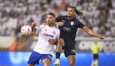 Split, 23.07.2026. - Prva utakmica 2. pretkola nogometne Europske lige Hajduk - Pafos. foto HINA/ Mario STRMOTIĆ/ ms