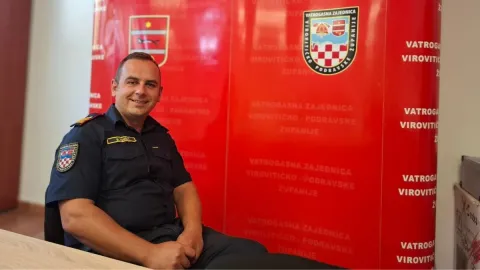 VIROVITICA - SRPANJ 2026. - v.d. zapovjednika VZ VPŽ Boris Tom&scaron;ićSNIMIO: BRUNO SOKELE