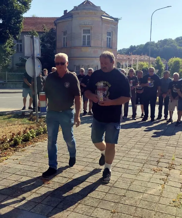 ORAHOVICA - KOLOVOZ 2026. - Odavanje počasti poginulim i umrlim braniteljima - Mirko Bu&scaron;ljeta i Damir VratkovićSNIMIO: VLADIMIR GRGURIĆ