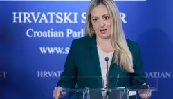 Zagreb, 16.06.2026. - U Hrvatskom saboru održana je konferencija za medije o internetskoj prijevari kojom je Pože&scaron;ko-slavonska županija o&scaron;tećena za nekoliko stotina tisuća eura, na kojoj je govorila Martina Vla&scaron;ić Iljkić.Na fotografiji Martina Vla&scaron;ić Iljkić.foto HINA/ Edvard &Scaron;U&Scaron;AK