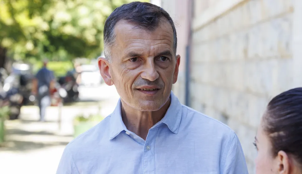 Split, 31.07.2026. - Odvjetnik Damir Primorac, branitelj Igora Sapunara, jednog od osumljičenih u istrazi USKOK-a oko Konobe Pr&scaron;ut gdje je osumljičen i biv&scaron;i gradonačelnik Željko Kerum.foto HINA/ Miroslav Lelas/ lm
