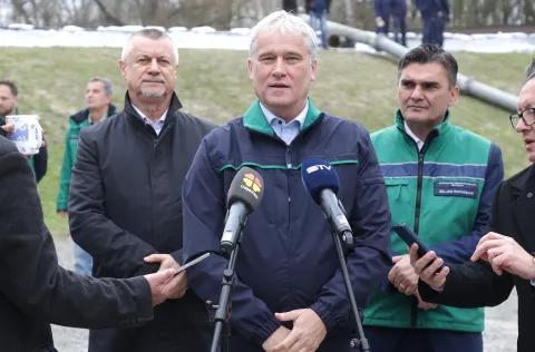 Kopačevo, 20. 03. 2026., Crpna stanica, Podravlje 4, pokazna vježba, Obučni centar za obranu od poplava, poplava, Zoran Đuroković SNIMIO BRUNO JOBST