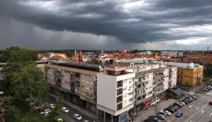 Osijek, 31. 05. 2026., olujno nebo, oblaci, nevrijeme, ki&scaron;a, vjetar, vremenska prognoza, vremenske neprilike, slobodnjaci, slobodnjakSNIMIO BRUNO JOBST