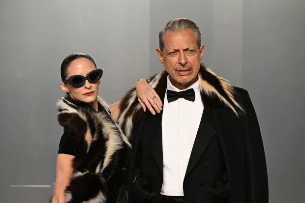 Emilie Livingston and Jeff Goldblum attend the Vanity Fair Oscar Party held at Los Angeles County Museum of Art in Beverly Hills, Los Angeles, California, USA. Picture date: Sunday March 15, 2026. Photo: Doug Peters/PRESS ASSOCIATION