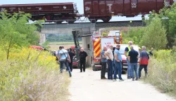 08.08. 2026. Bjelovar - Iizmeđu kolodvora Sveti Ivan Žabno &ndash; Gradec, kod Bjelovara, dogodio se sudar teretnog vlaka HŽ Carga i putničkog vlaka HŽ Putničkog prijevoza. Ima ozlijeđenih osoba, ali nitko nije smrtno stradao. Strojovođa je teže ozlijeđen. Photo: Damir Spehar/PIXSELL