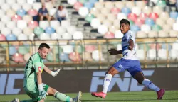 08.08.2026., Gradski stadion, Velika Gorica - SuperSport HNL, 2. kolo, NK Rudes - NK Osijek. Lovre Rogic i Armando Leon Resendez