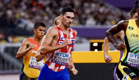 Marino Bloudek of Croatia competing in the Men's 800 Metres Semi-Final during World Athletics Championships Tokyo 2025 of the Day 6 at Japan National Stadium on September 18, 2025 in Tokyo, Japan. (Photo by Marcel ter Bals/DeFodi Images) Photo: Marcel ter Bals/DeFodi Images/DEFODI