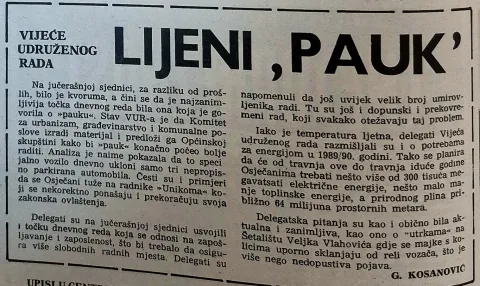 O čistoći grada OsijekaOsamdesete su bile godine...Arhiva GS