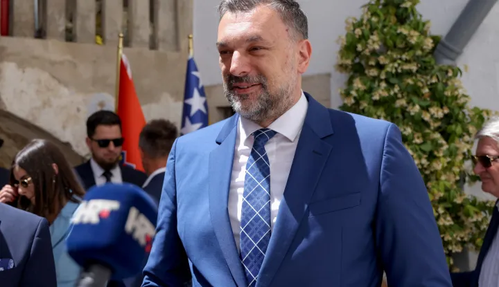 29.05.2026., Zadar - Izaslanik Vlade Republike Hrvatske i ministar vanjskih i europskih poslova Republike Hrvatske Gordan Grlic Radman sudjelovao je na otvaranju pocasnog konzulata Bosne i Hercegovine u Zadru Photo: Sime Zelic/PIXSELL