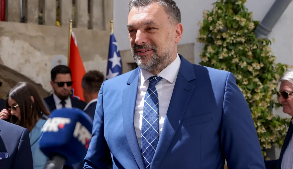 29.05.2026., Zadar - Izaslanik Vlade Republike Hrvatske i ministar vanjskih i europskih poslova Republike Hrvatske Gordan Grlic Radman sudjelovao je na otvaranju pocasnog konzulata Bosne i Hercegovine u Zadru Photo: Sime Zelic/PIXSELL
