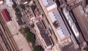 This handout satellite image taken and released by Vantor on August 12, 2026, shows an overview of a grain facility at the Black Sea port of Novorossiysk in Russia, following Ukrainian strikes. Ukraine's President said that Kyiv had "carried out a unique operation targeting the naval base in Novorossiysk ?- the last major stronghold of the Russian fleet in the Black Sea, more than 300 kilometres from the front line." Ukraine has increased its strikes on Russia in what it says is fair retribution for Moscow's own daily strikes on Ukrainian cities that force people into shelters and kill civilians across the country. (Photo by Satellite image ?2026 Vantor/AFP)/RESTRICTED TO EDITORIAL USE - MANDATORY CREDIT "AFP PHOTO /Satellite image ?2026 Vantor " - HANDOUT - NO MARKETING NO ADVERTISING CAMPAIGNS - DISTRIBUTED AS A SERVICE TO CLIENTS
