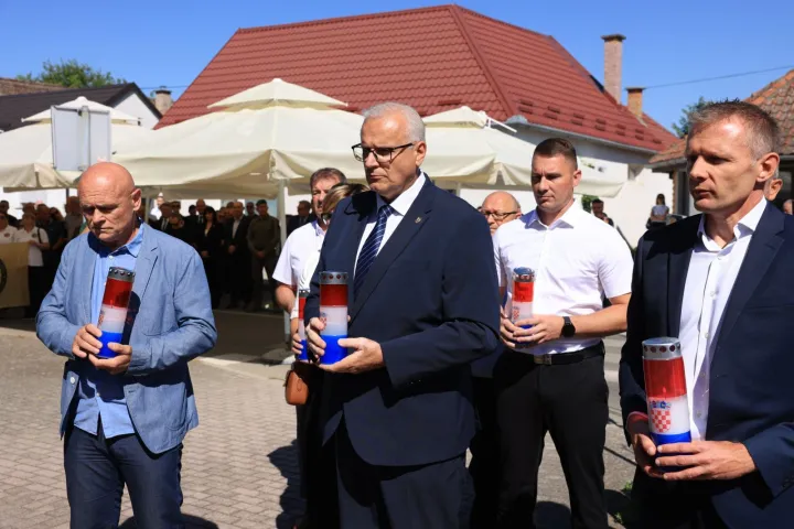 Obilježavanje 35 godi&scaron;njice pogibije prvih baranjskih policajaca - Igor Pavelić, gradonačelnik Belog Manastira i načelnici općina