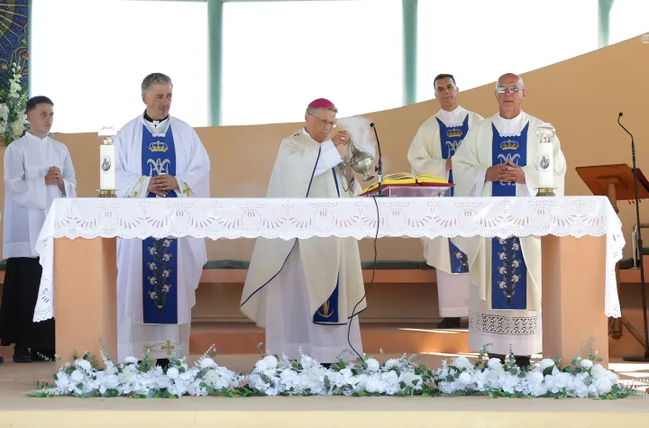 Aljma&scaron;, 15. 08. 2026., Aljma&scaron;, Velika Gospa, sveti&scaron;te, hodoča&scaron;će, Đuro Hranić; Tomislav ĆurićSNIMIO BRUNO JOBST
